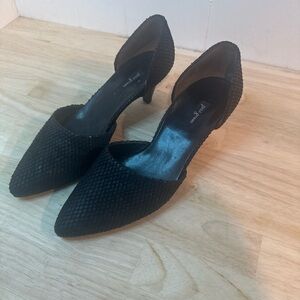 Paul Green Black Textured Heels
